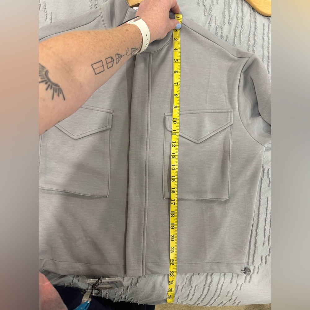 Yogalicious Light Gray Utility Jacket XS EUC - Picture 12 of 16